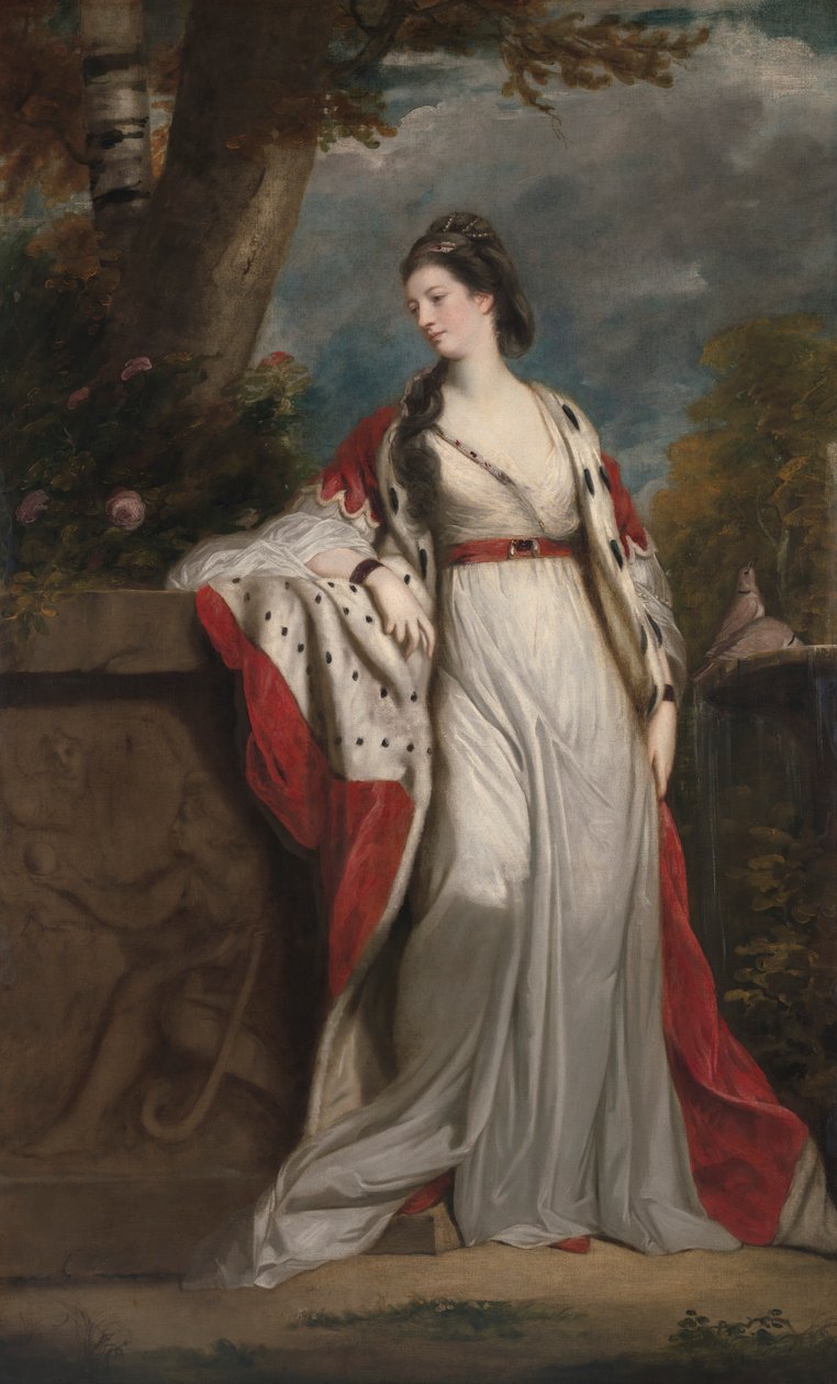 Elizabeth Gunning, hertuginne av Hamilton og Argyll av Sir Joshua Reynolds RA