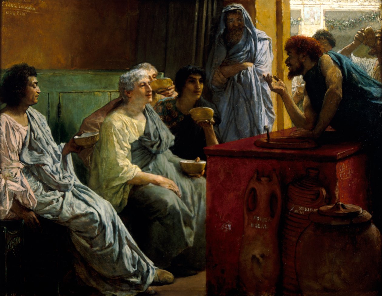 'Vinbutikken', 1869-1874 av Sir Lawrence Alma Tadema