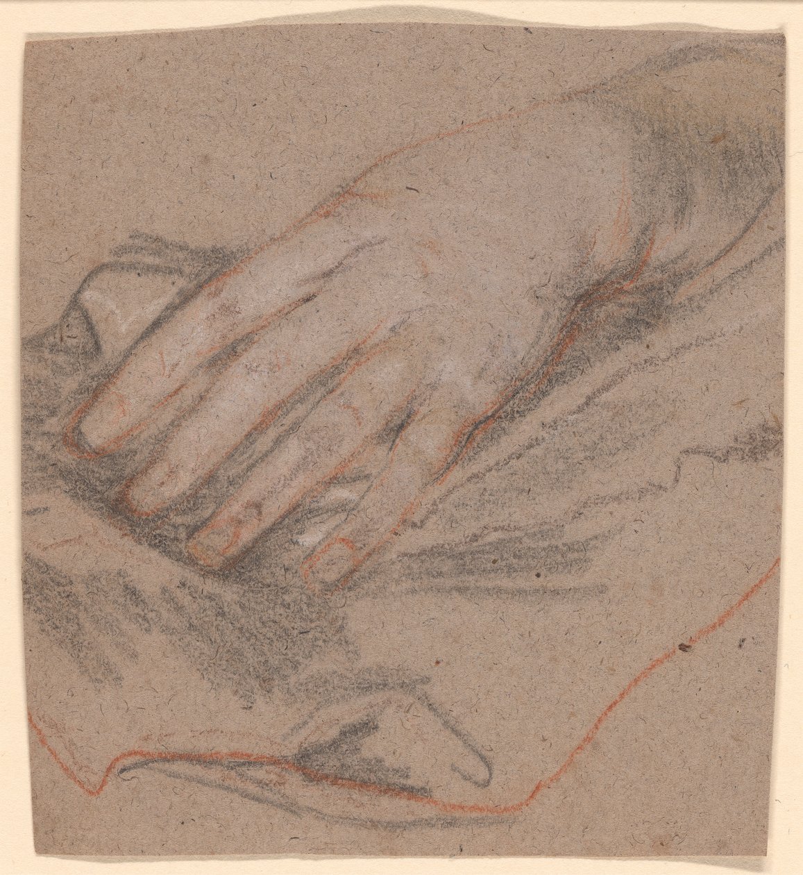 Tegning av en hånd av Sir Peter Lely