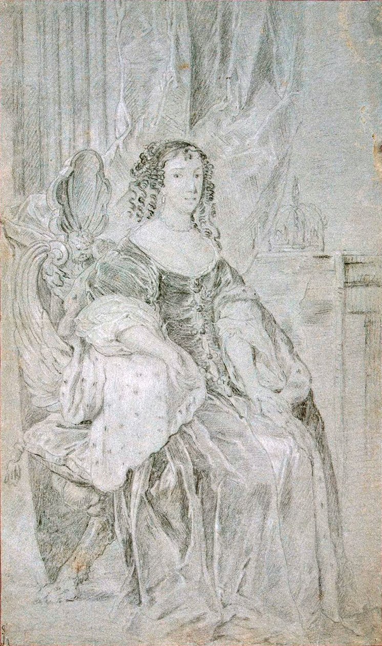 Portrett av Katarina av Braganza 1638-1705, 1670-tallet. av Sir Peter Lely