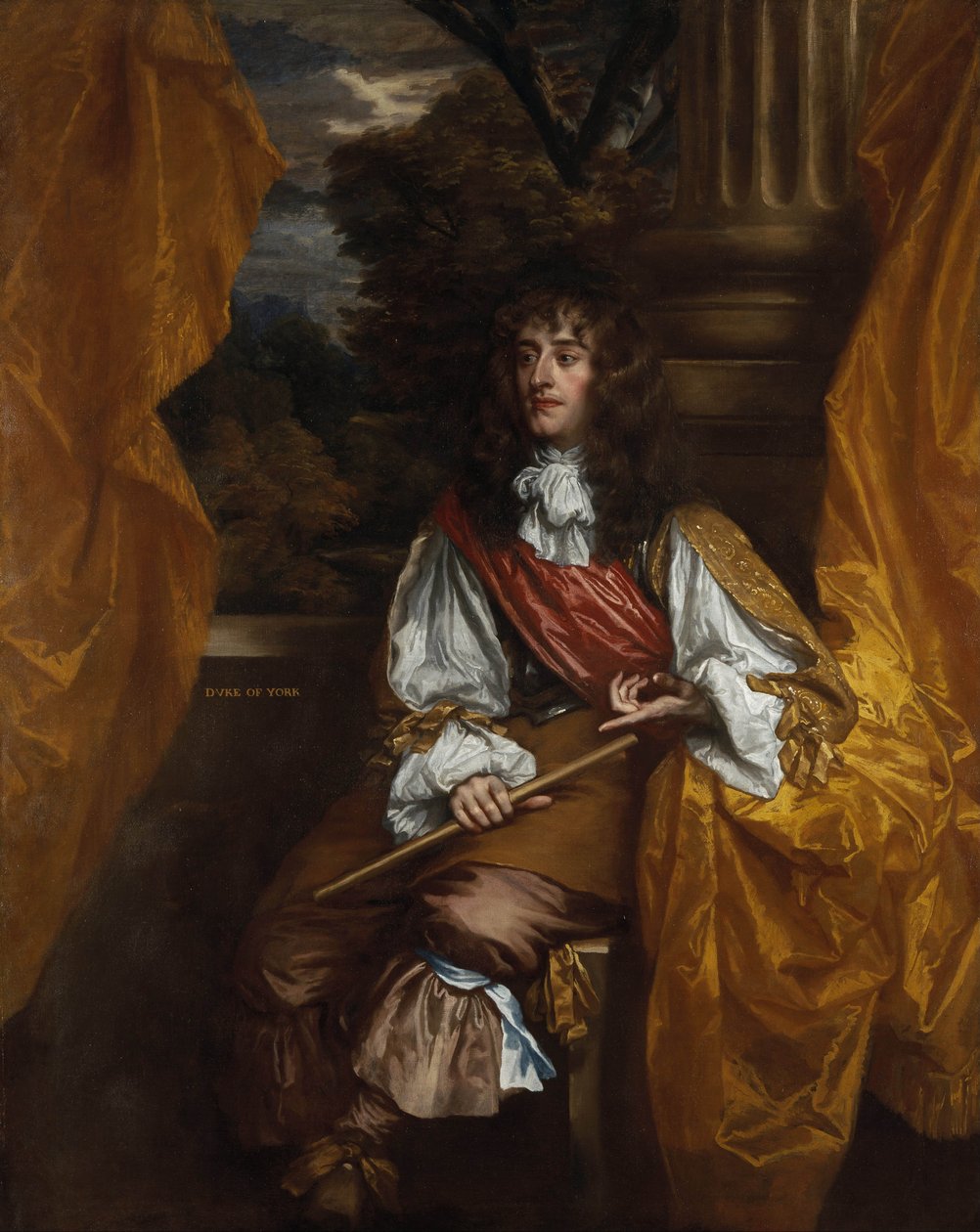 Portrett av James II av England 1633-1701, 1661 av Sir Peter Lely