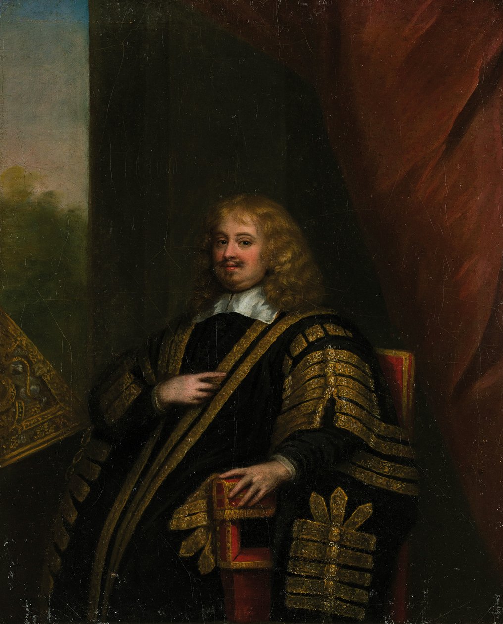 Portrett av Sir Edward Hyde, 1. jarl av Clarendon 1609-1674. av Sir Peter Lely
