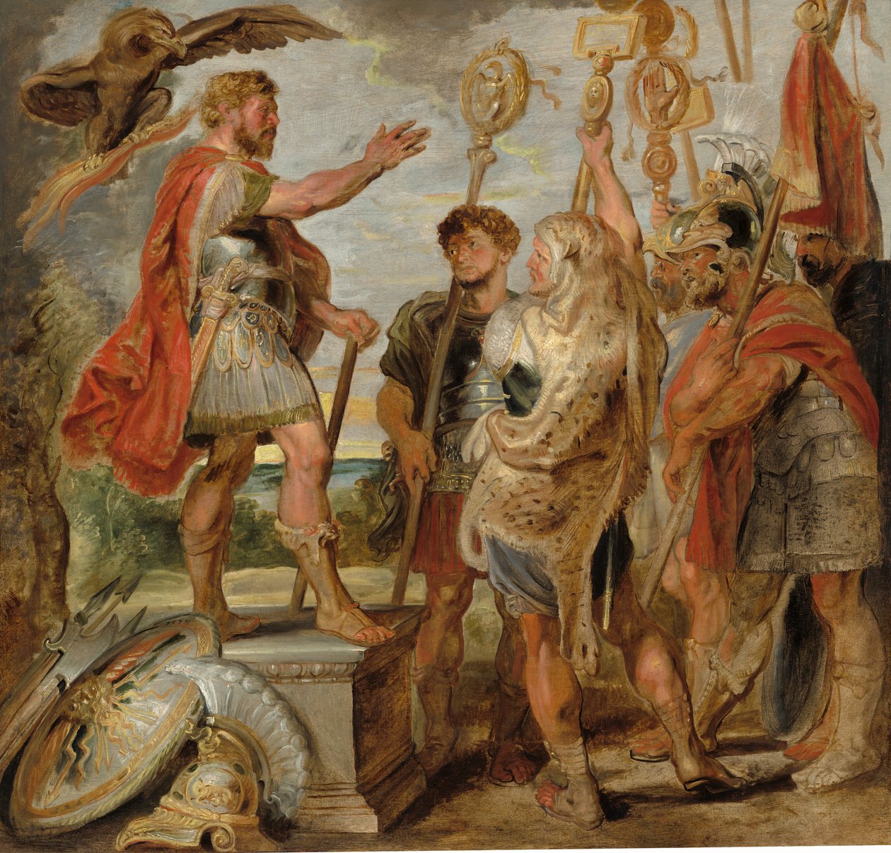 Decius Mus tiltaler legionene av Sir Peter Paul Rubens