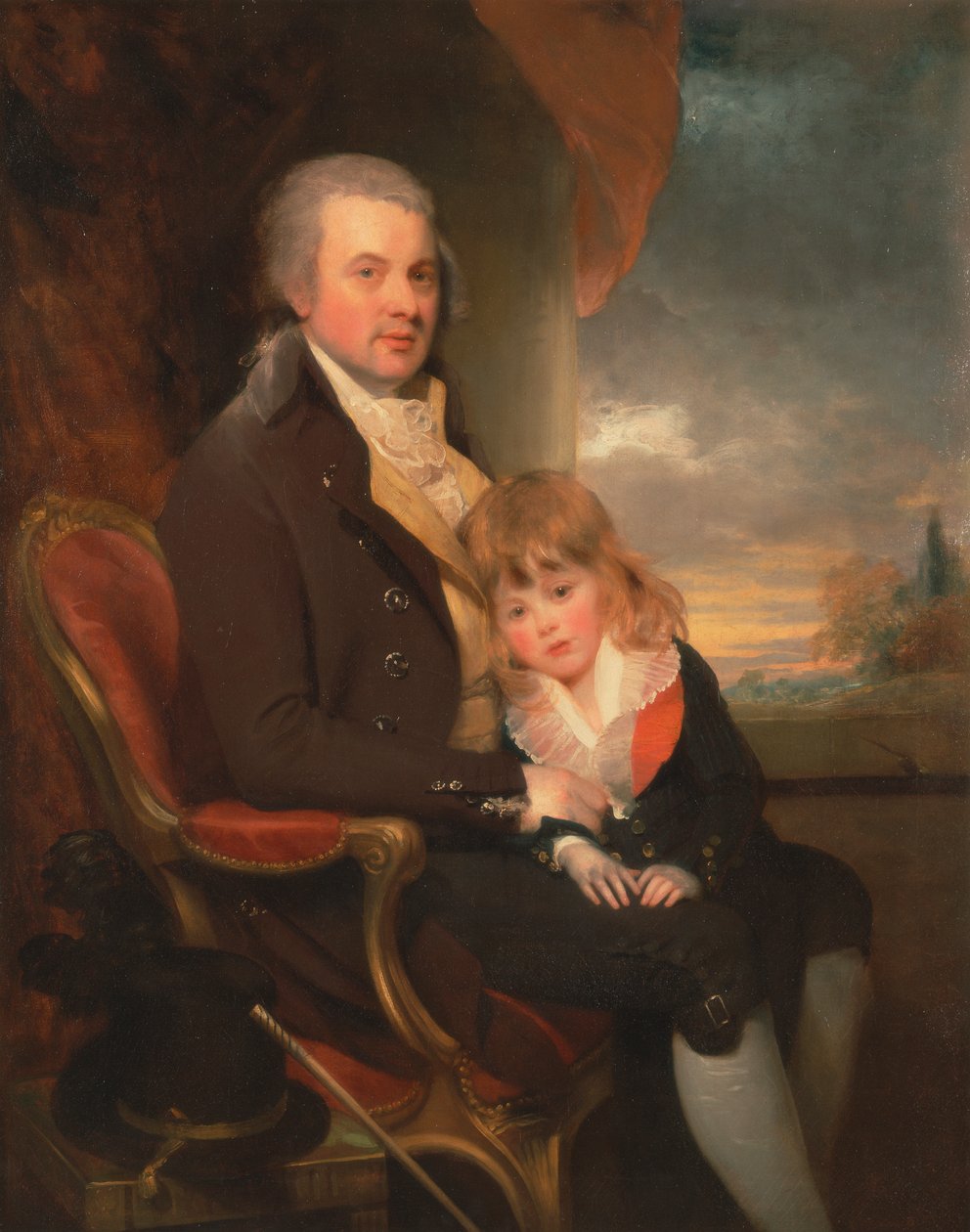 Edward George Lind og hans sønn, Montague av Sir William Beechey