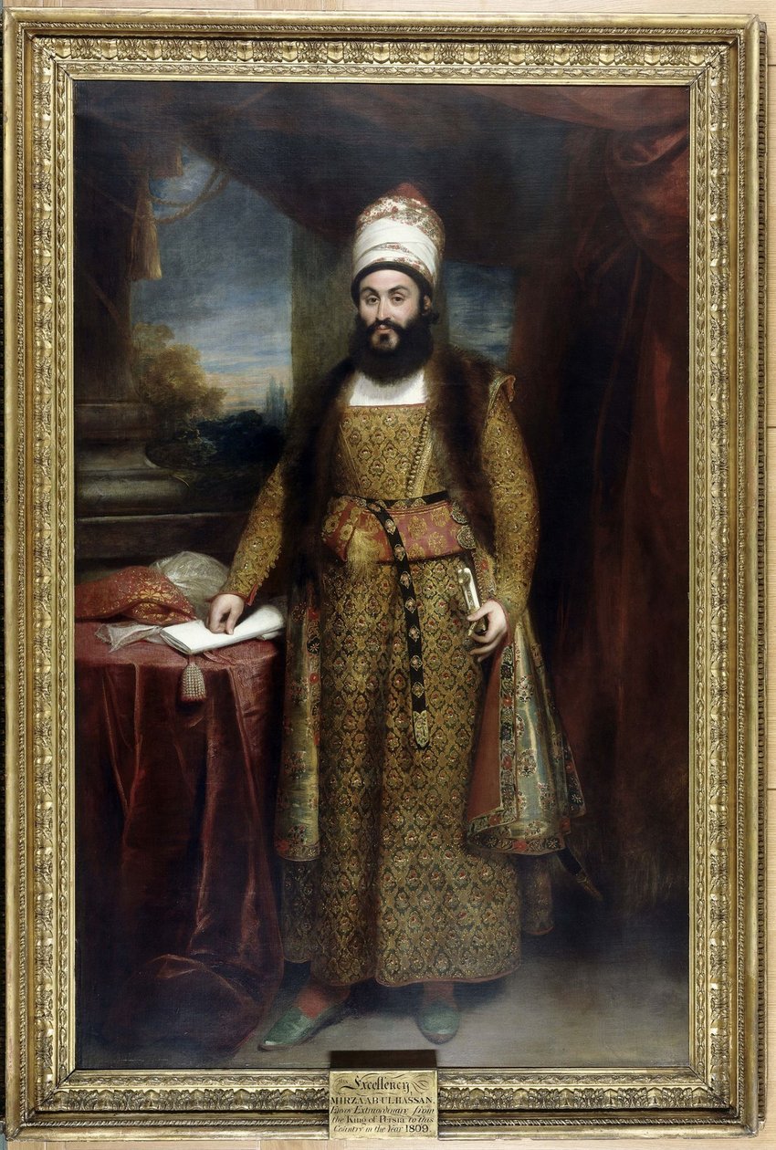 Portrett av Mirza Abul Hasan Khan Ilchi 16-1748 av Sir William Beechey