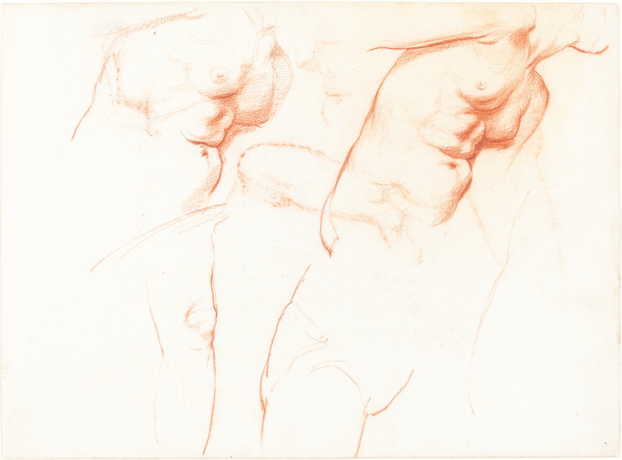 Studier for "The Wise and Foolish Virgins" [recto] av Sir William Blake Richmond