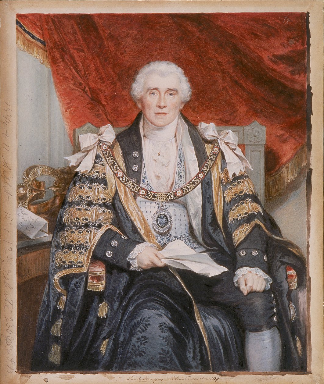 John Crowder, Lord Mayor of London, c1829 av Sir William Charles Ross