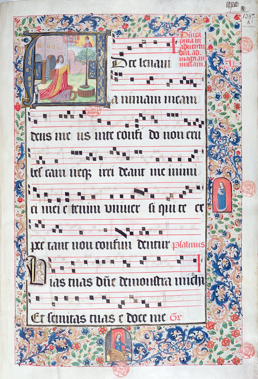 Ms 432 Temporal brukt av søstrene i kongregasjonen av karmelittene i Brugge, skrevet av søster Margarita Bruynewe, 1505 av Sister Cornelia Wulfekkercke
