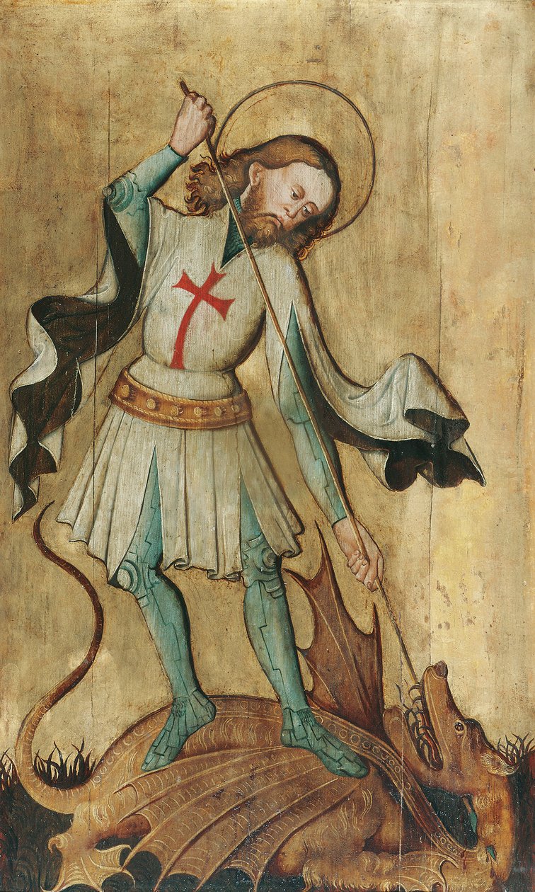 St. George dreper dragen av Slowakischer Maler