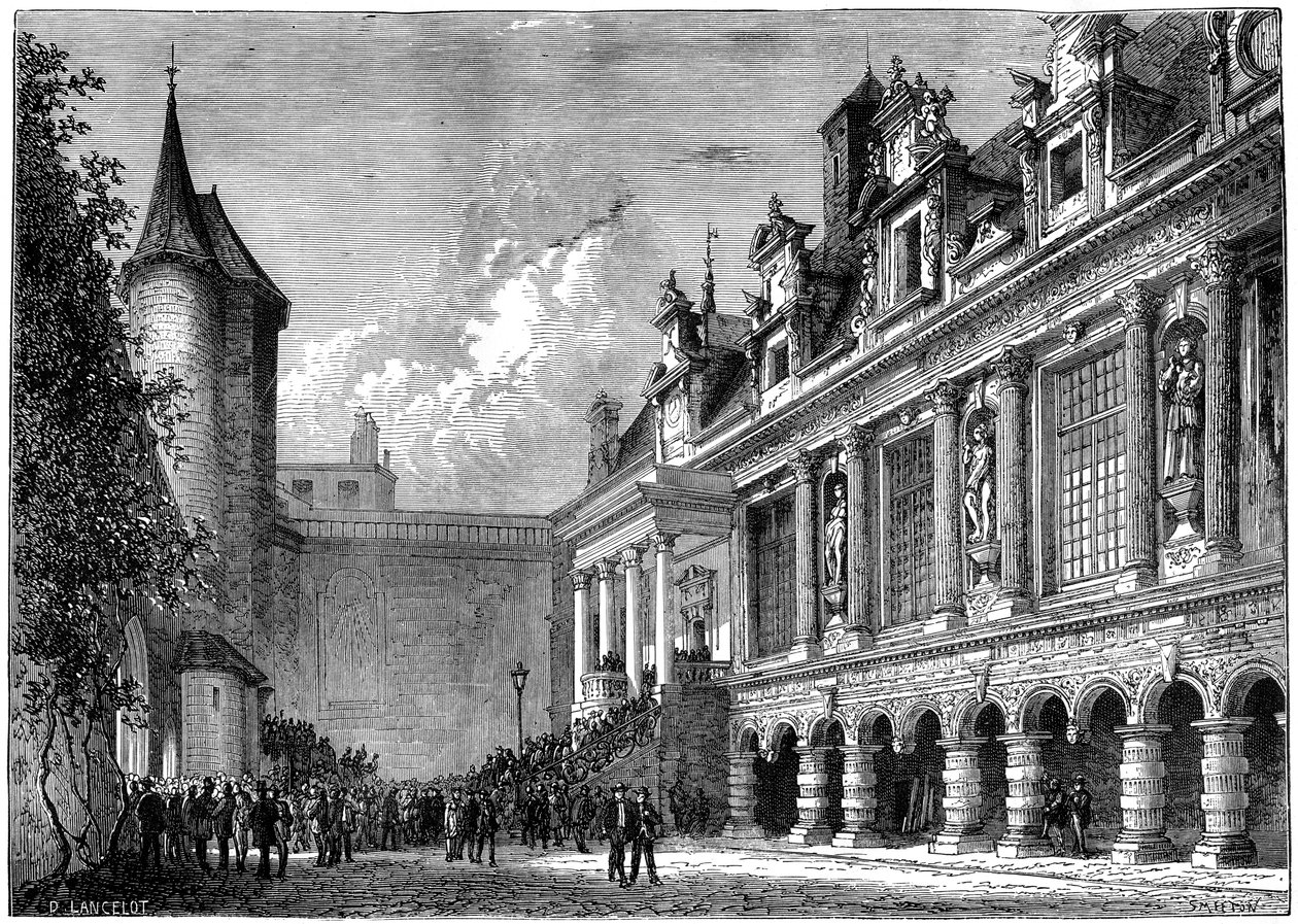Rådhuset i La Rochelle, Frankrike, 1882-1884 av Smeeton