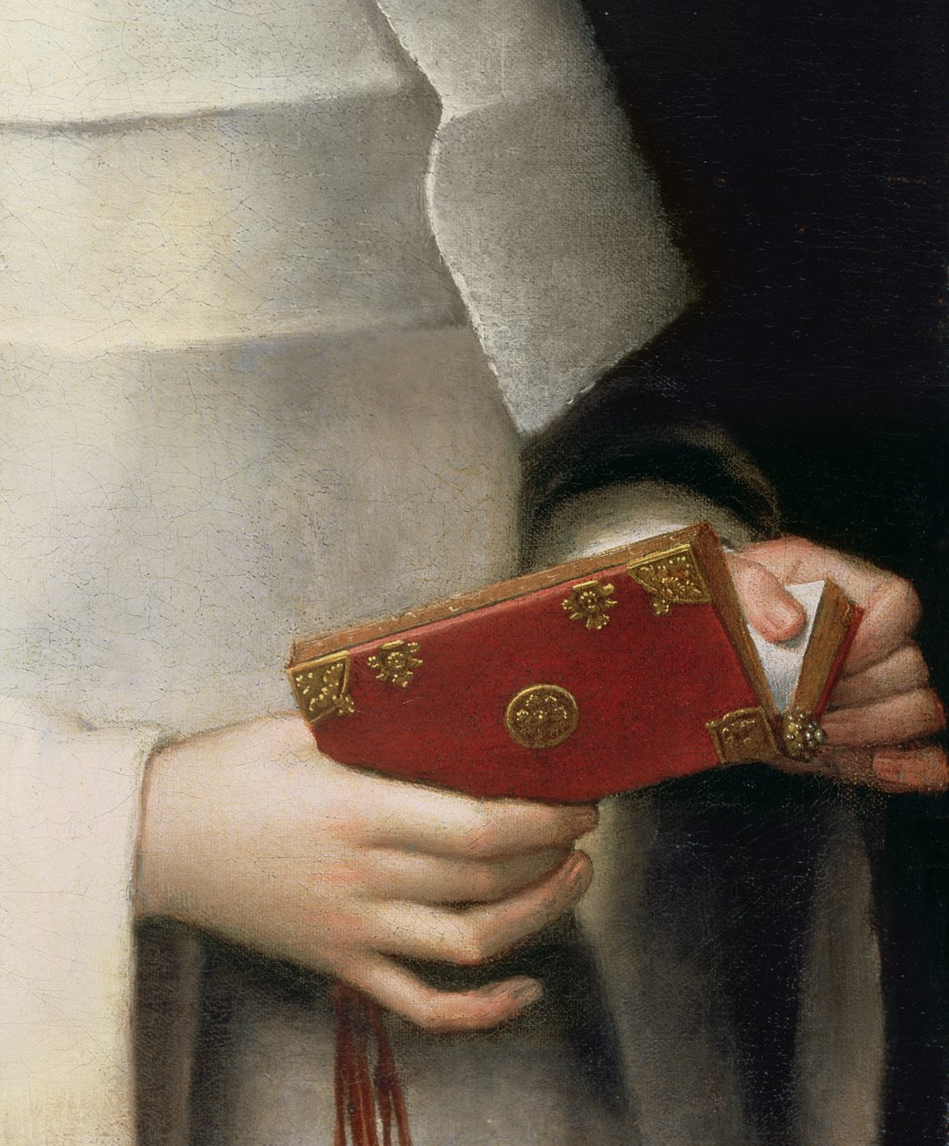 Portrett av kunstnerens søster i drakten til en nonne olje på lerret detalj av 79749 av Sofonisba Anguissola