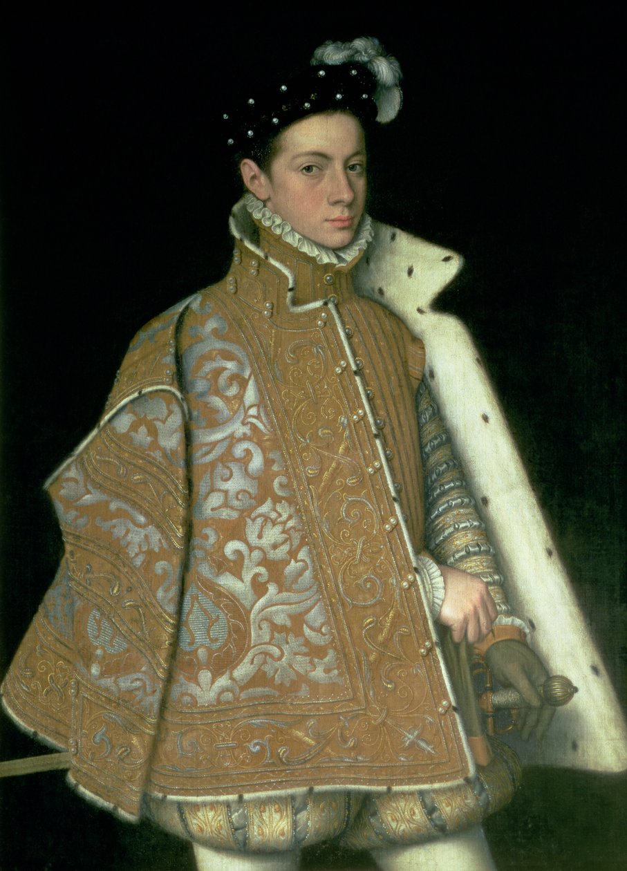 Alessandro Farnese (1546-92), senere guvernør i Nederland (1578-86), sønn av Margaret av Parma (1522-86) og Ottavio Farnese, hertug av Parma (1520-86), ca. 1561 av Sofonisba Anguissola
