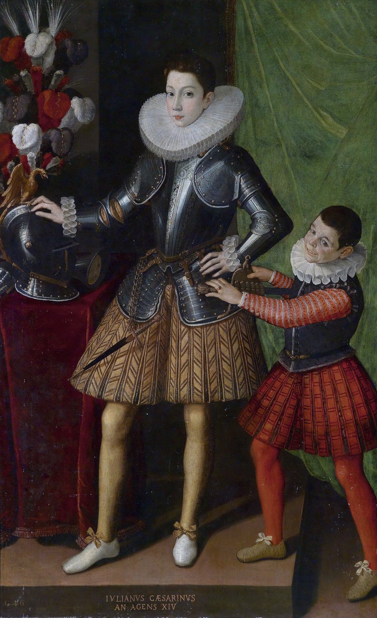 Giuliano Cesarini (yngre) (1466-1510), 14 år - Peinture of Sofonisba Anguissola (ca. 1532-1625) - ca 1586 - Olje på lerret - 186x115 - Privat samling av Sofonisba Anguissola