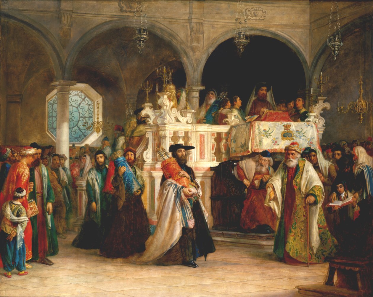Simchat Torah, Livorno av Solomon Alexander Hart