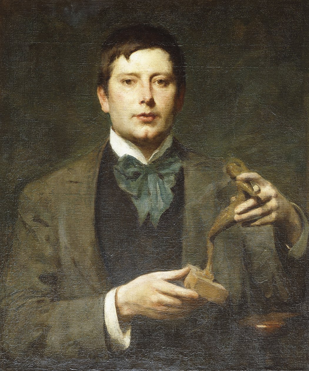 Portrett av billedhuggeren George Frampton av Solomon Joseph Solomon