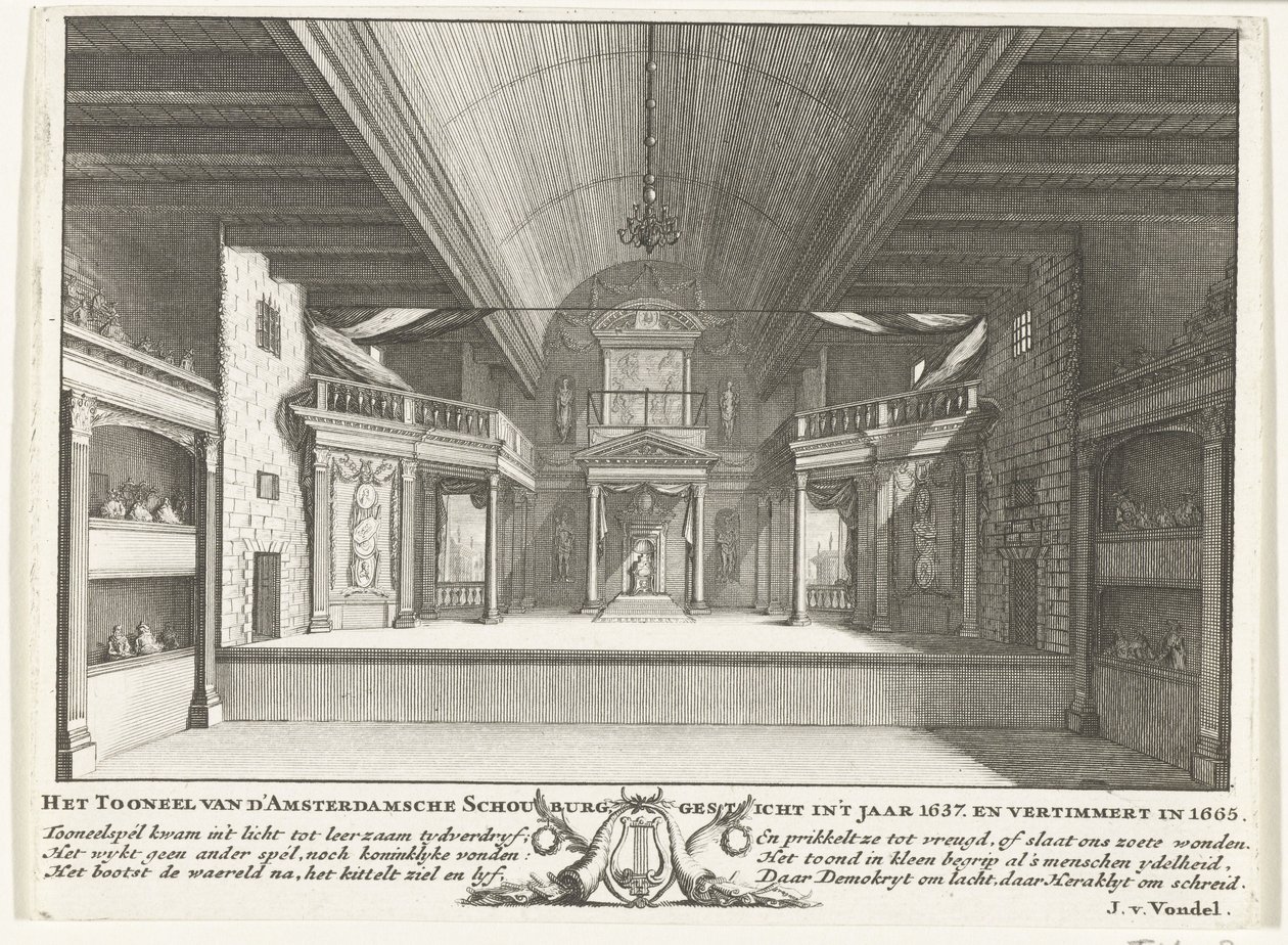 Teateret til Jacob van Campen, 1658 av Solomon Savery