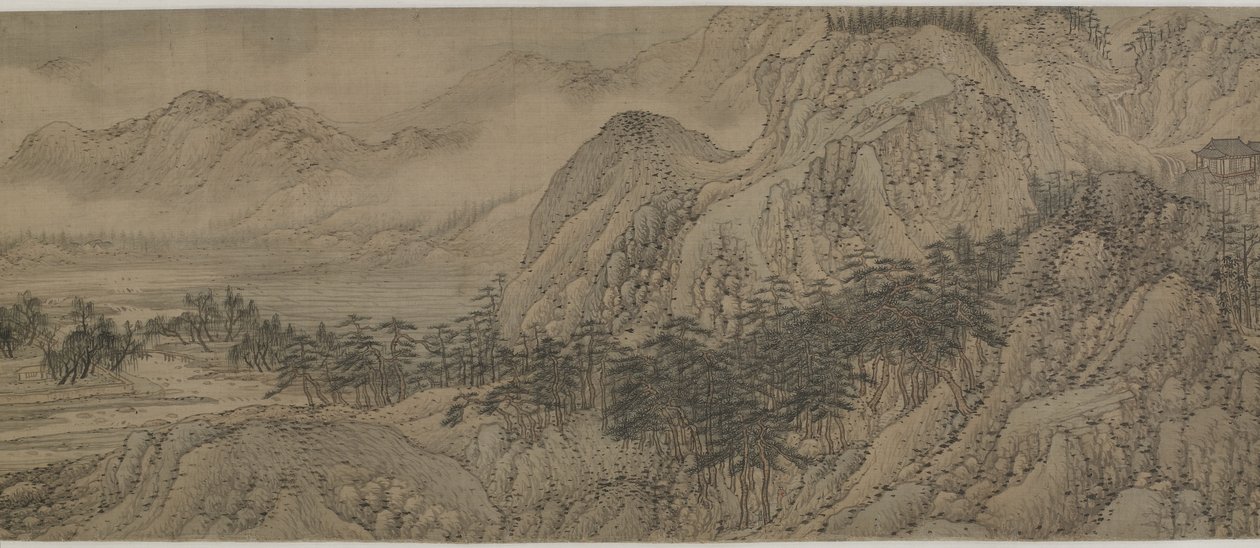 Wang River Estate, 1570-tallet (blekk og farge på silke) av Song Xu
