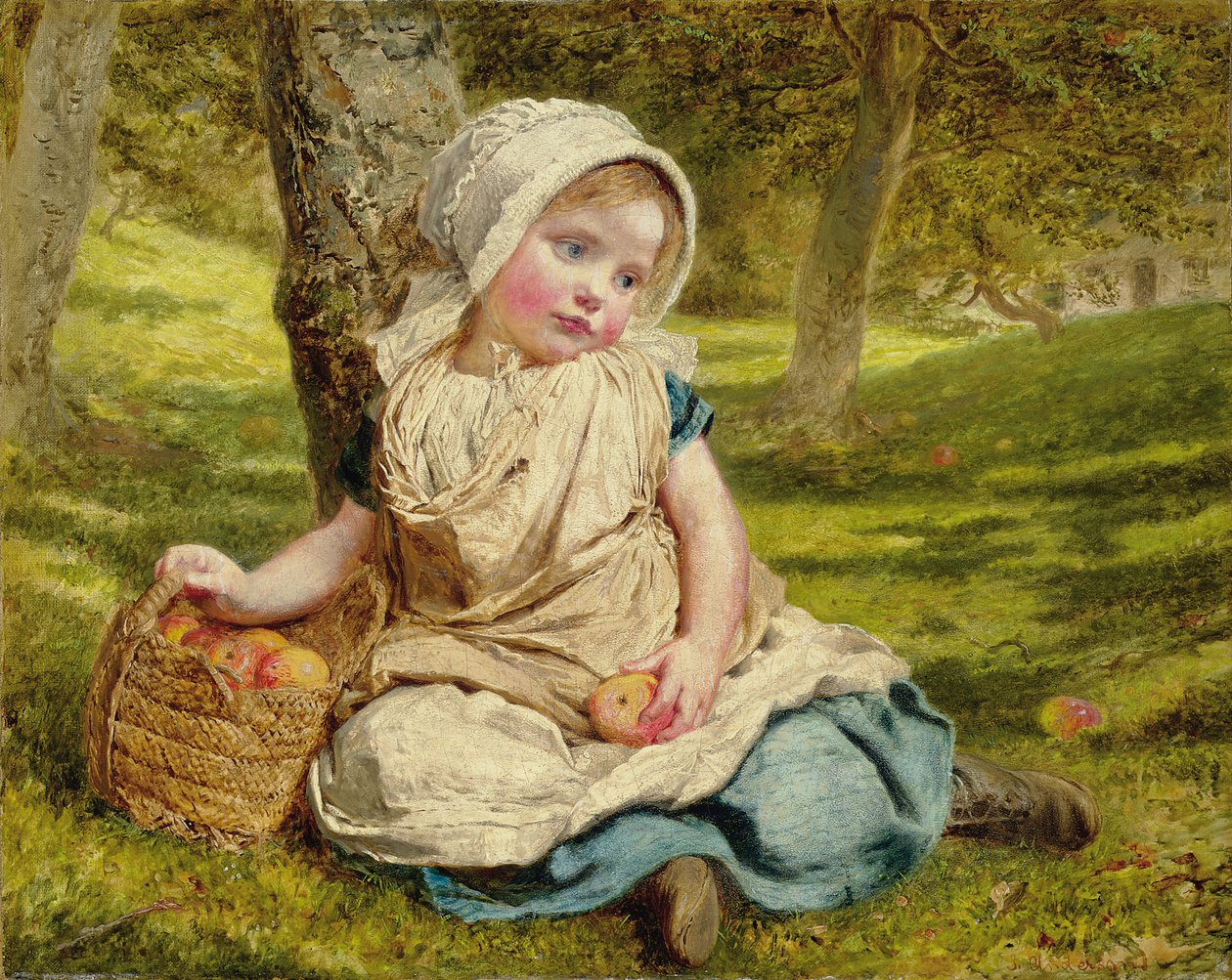 Vindfall (olje på lerret) av Sophie Anderson