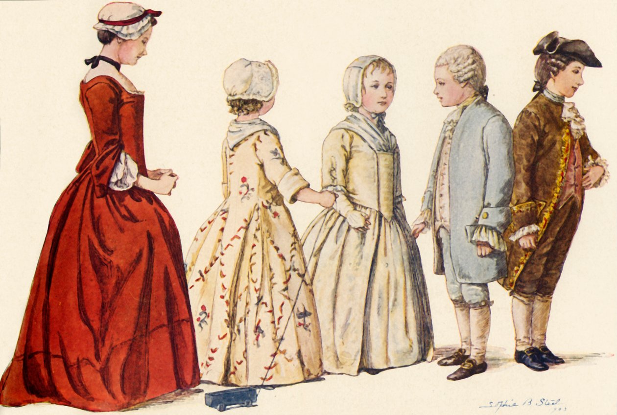 Barneantrekk under dronning Anne, George I, II og III 1702-1790, 1903, 1937. av Sophie B. Steel
