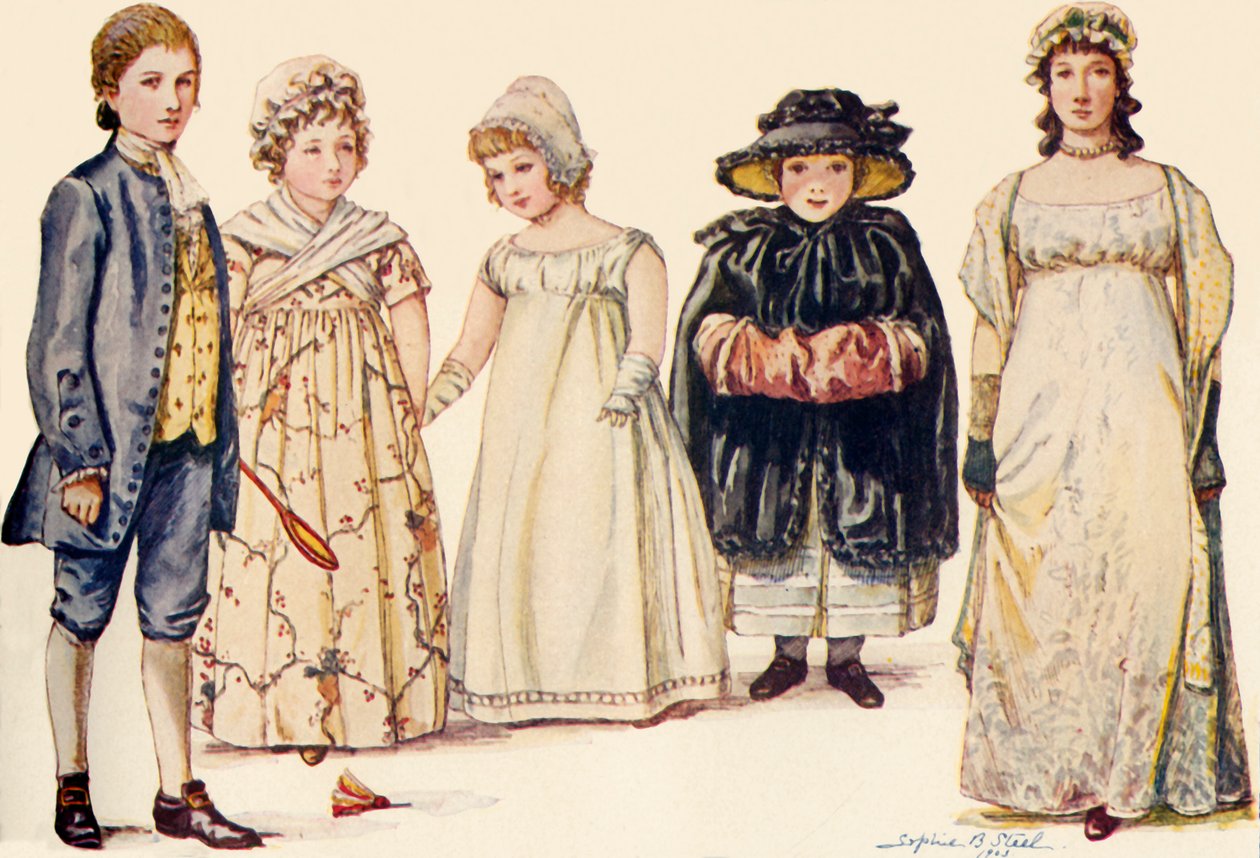 Barneantrekk under dronning Anne, George I, II og III 1702-1790, 1903, 1937. av Sophie B. Steel