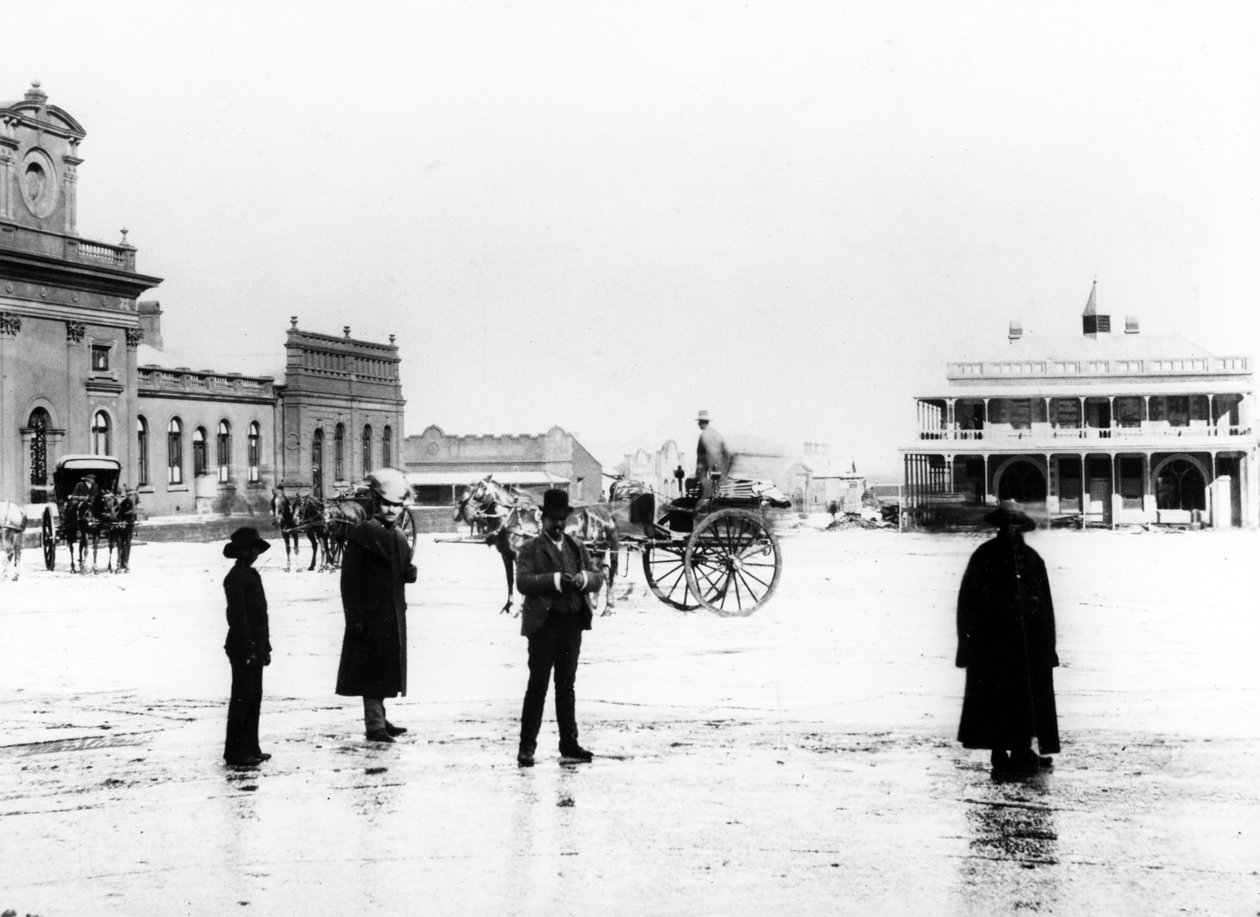 Market Square, Johannesburg, ca. 1895 av South African Photographer