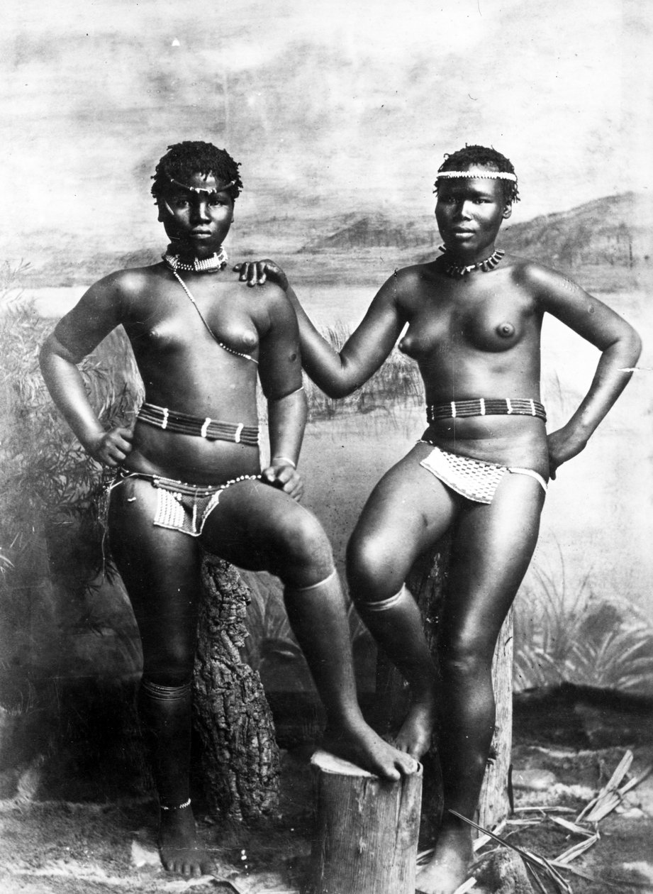 Zulu Sisters, ca. 1895 av South African Photographer