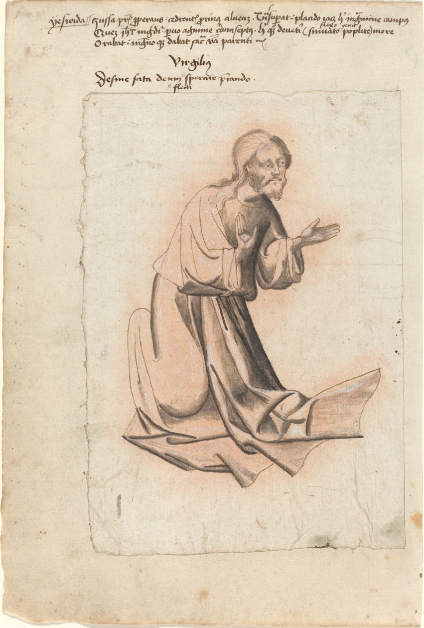 Kristus kneler i bønn av South German 15th Century