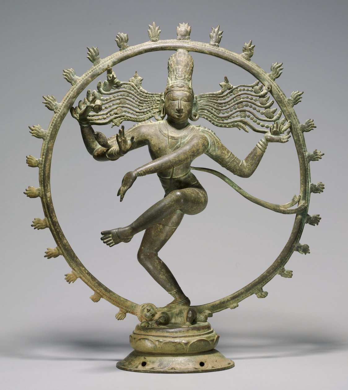 Shiva som dansens herre (Nataraja), Chola-perioden, ca. 10.-11. århundre (bronse) av South Indian School