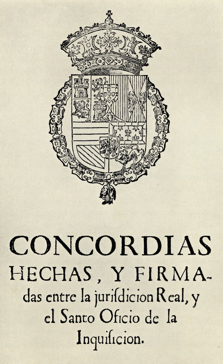 Avtale mellom medlemmer av inkvisisjonen i Valencia, 1568, fra 