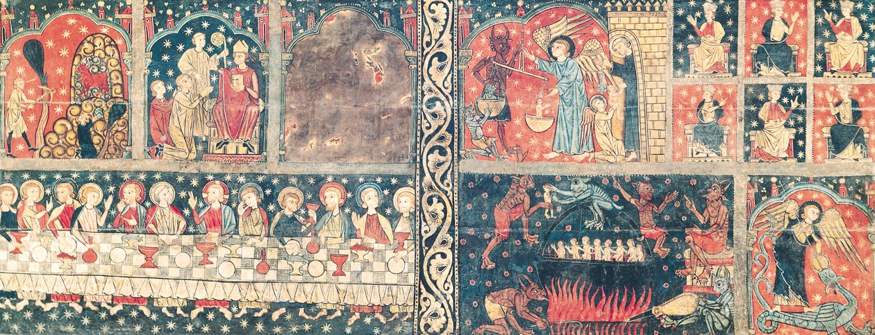 Alter frontal av St. Michael, fra kirken Sant Miquel, Siguerola (tempera på panel) av Spanish School
