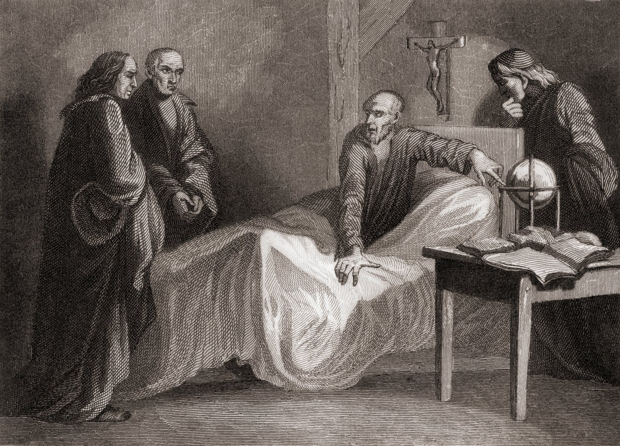 St. Ignatius av Loyolas død av Spanish School