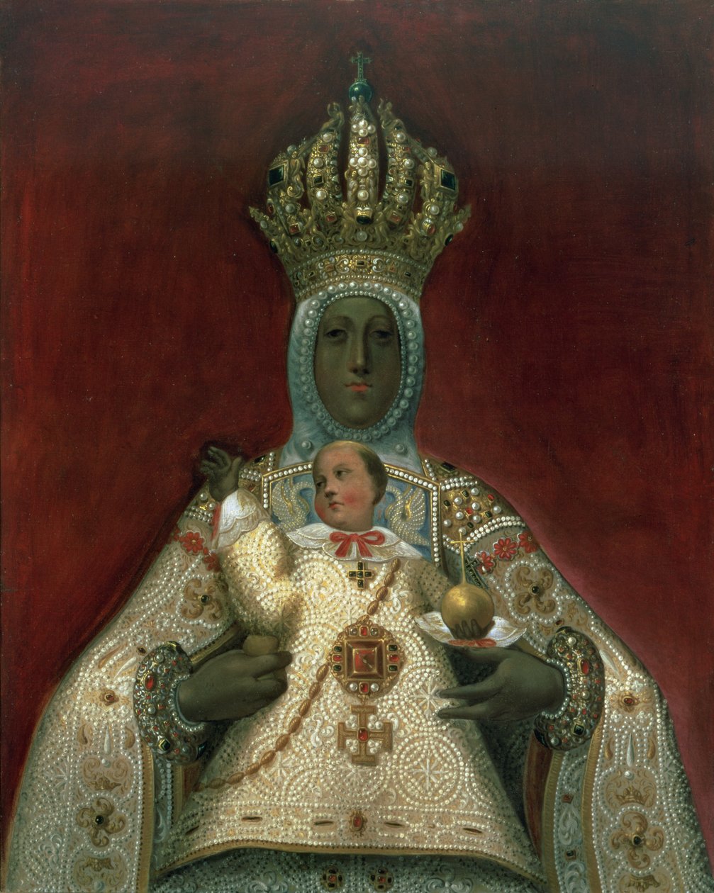 Madonna og barn av Spanish School