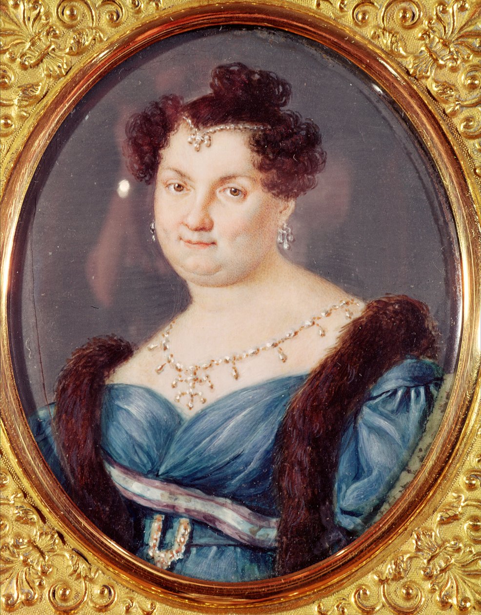Marie-Christine av Bourbon-Sicilia (1806-78) dronning av Spania av Spanish School