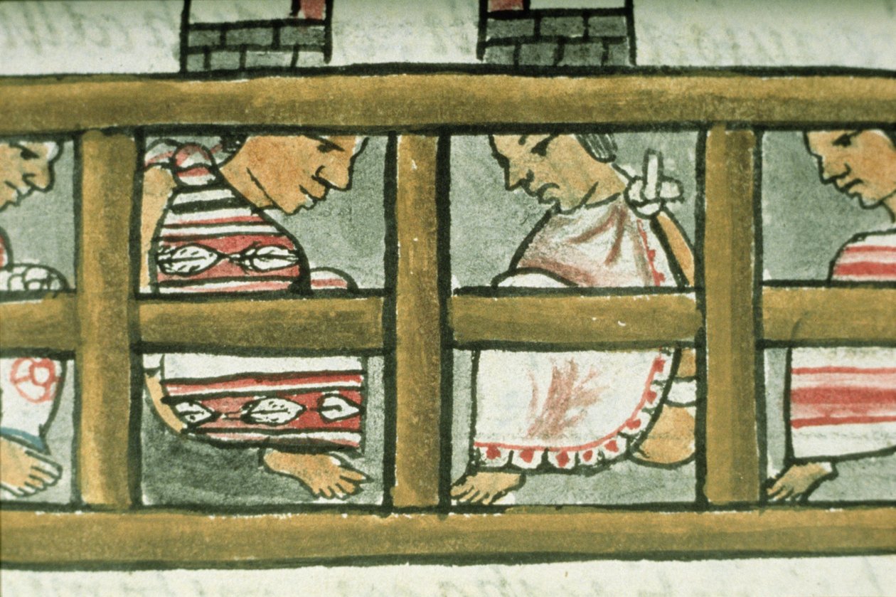 Fru Palat. 218-220 Bok IX Aztec-fanger, fra 