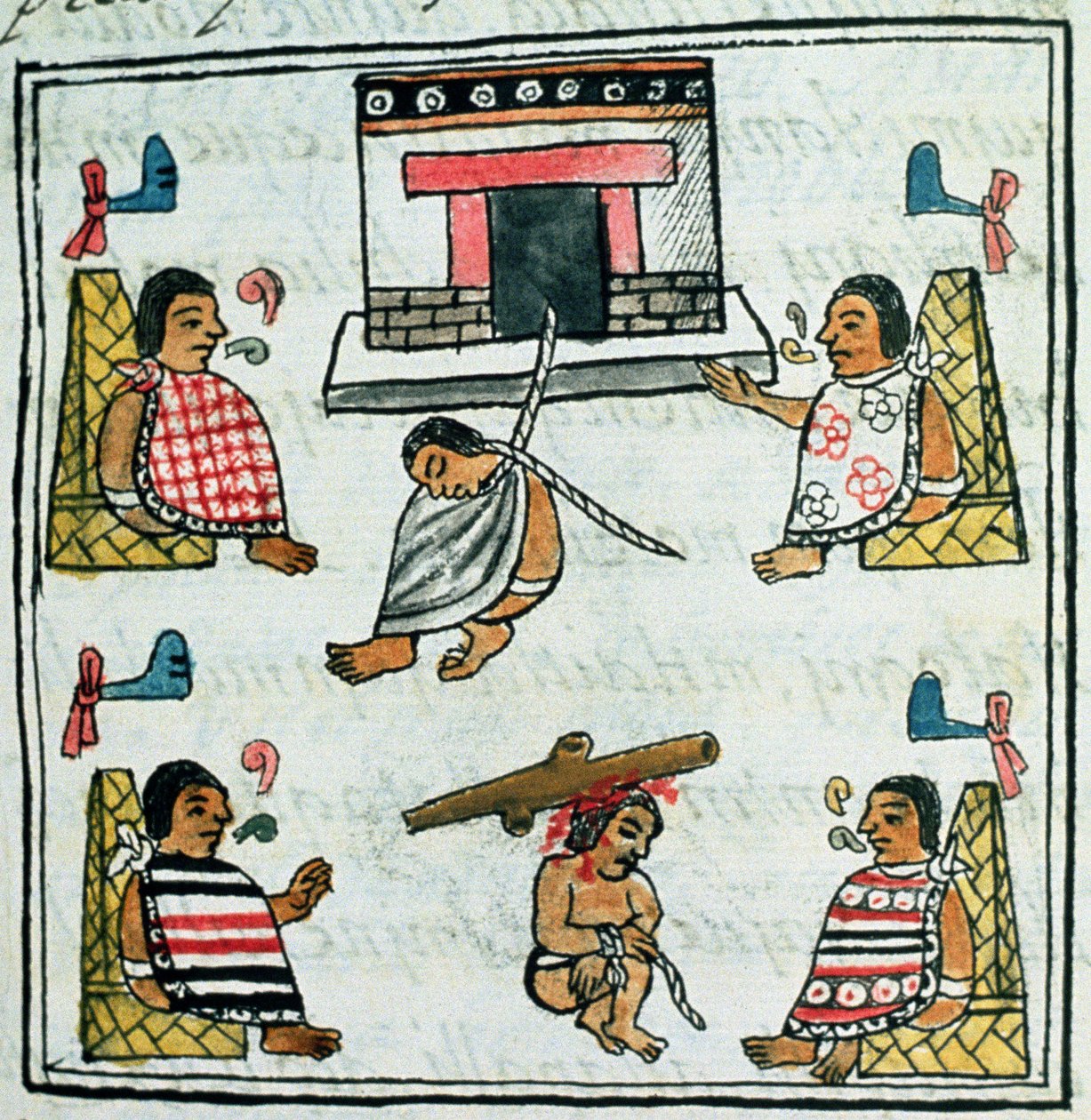 Fru Palat. 218-220 Bok IX Dom og straff i det aztekiske imperiet, fra 