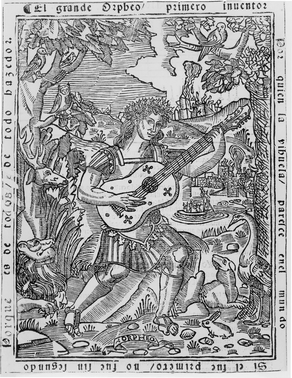 Orpheus spiller musikk av Spanish School