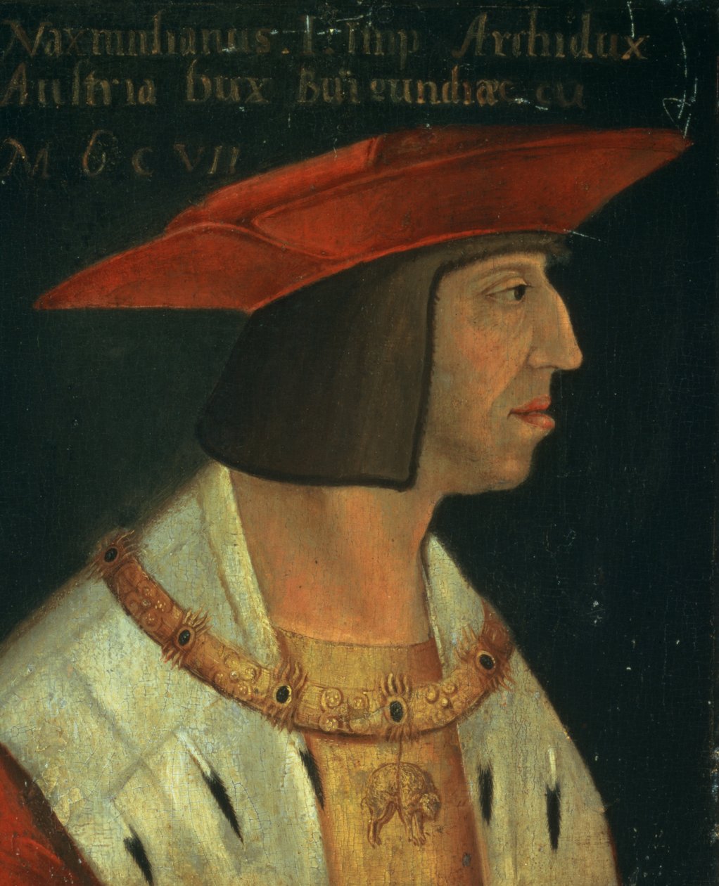 Portrett av Maximilian I (1459-1519) av Spanish School