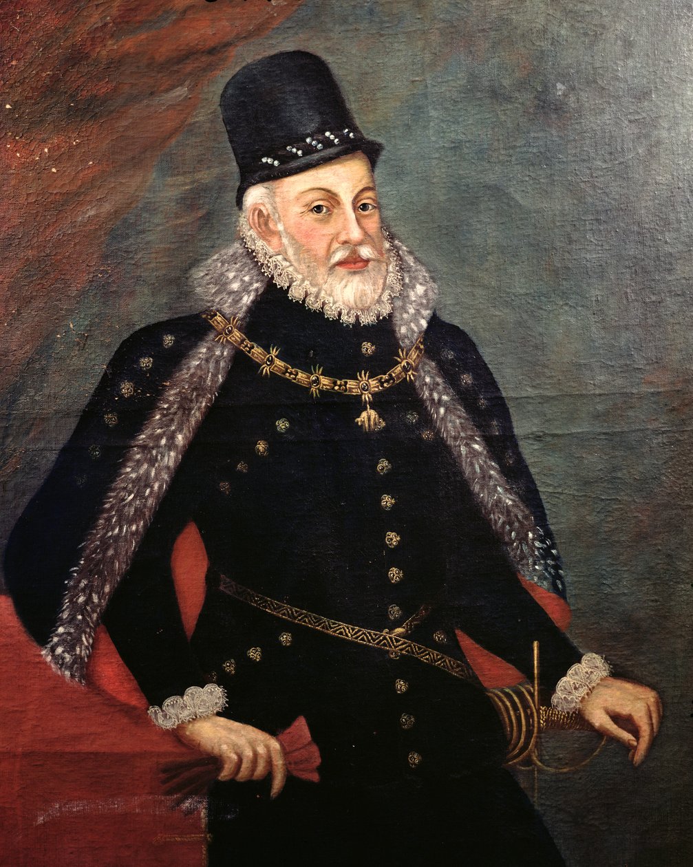 Portrett av Filip II (1527-98) av Spania av Spanish School