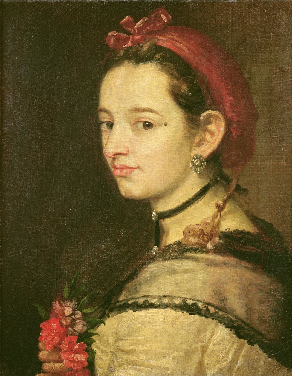 Portrett av en kvinne av Spanish School