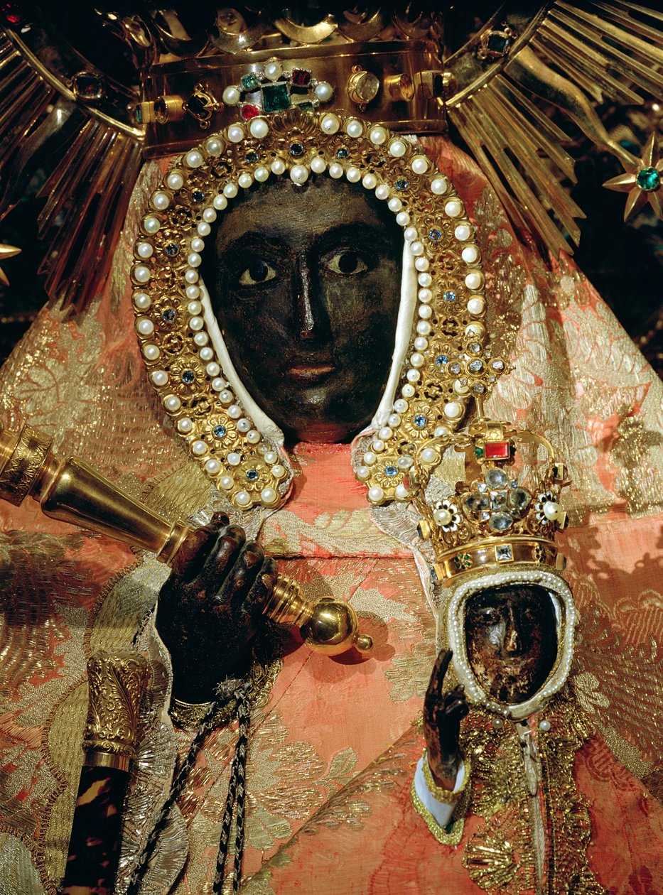 Guadalupe Madonna (detalj av 186934) av Spanish School