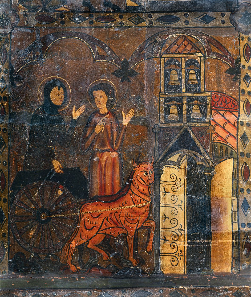 San Jaime de Frontanyas alter, detalj, slutten av 1200-tallet - begynnelsen av 1300-tallet (tempera på tre) av Spanish School