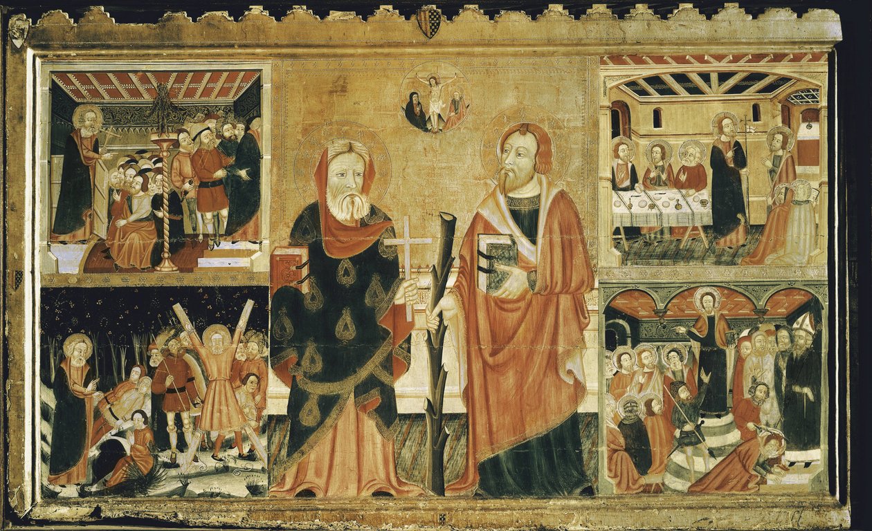 Altertavle av San Felipe og Santiago av Spanish School