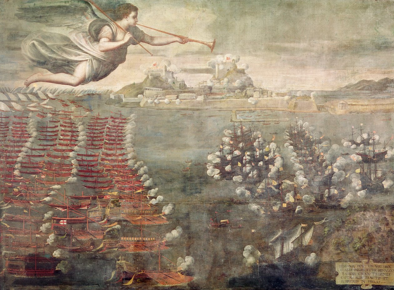 Battle of Lepanto. Victorious ships entering the Port of Messina (oil on canvas)   1423651   no       norwegian Successfully Translated  Original: Dictyota dichotoma, ca. 1853. Translat: Dictyota dichotoma, ca. 1853. 1195401 no norwegian Successfully Trans av Spanish School