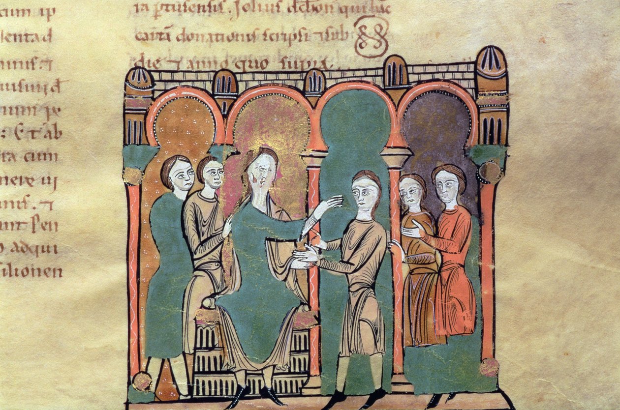 Velsignelse av grev Bernat I de Besalu, miniatyr fra 