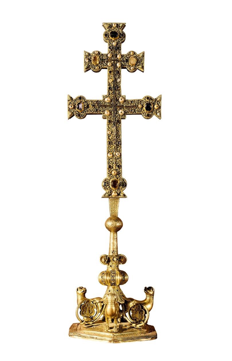 "Signum crucis" kors av Templar-ordenen til Ponferrada (Spania) av Spanish School