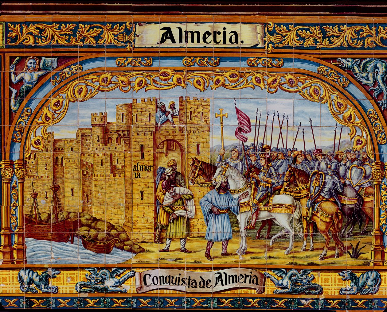 Erobringen av Almeria av de katolske kongene i 1488 (keramikk) av Spanish School