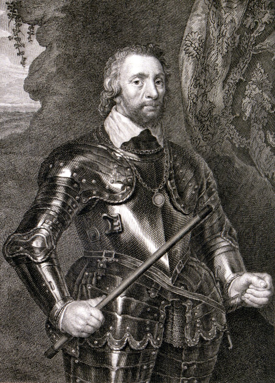 Don Alonso Perez de Guzman den gode (gravering) av Spanish School