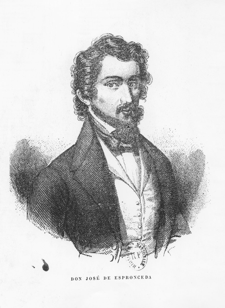 Don Jose de Espronceda av Spanish School