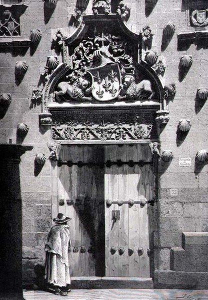 Dør til Casa de las Conchas, Salamanca av Spanish School