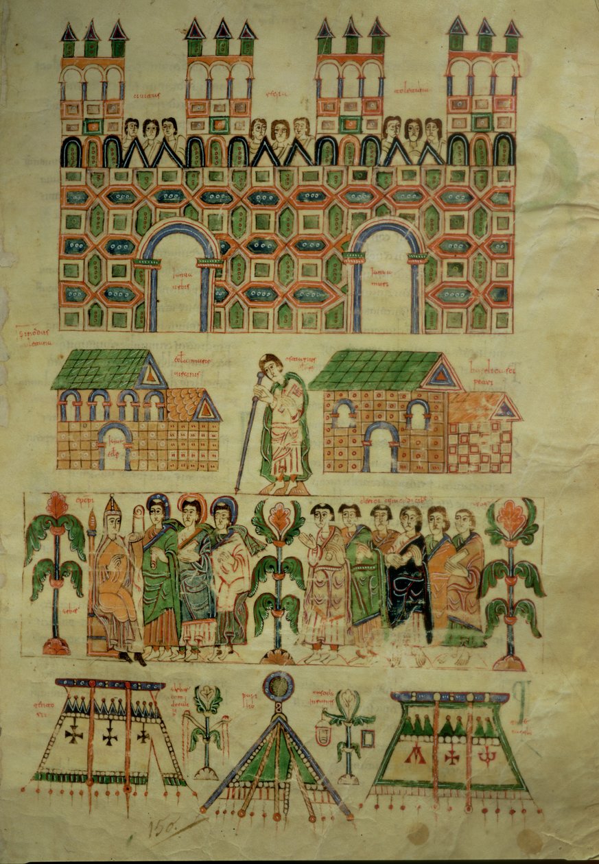 F.142 The Council of Toledo, fra Abeldas Councilar Codex av Spanish School
